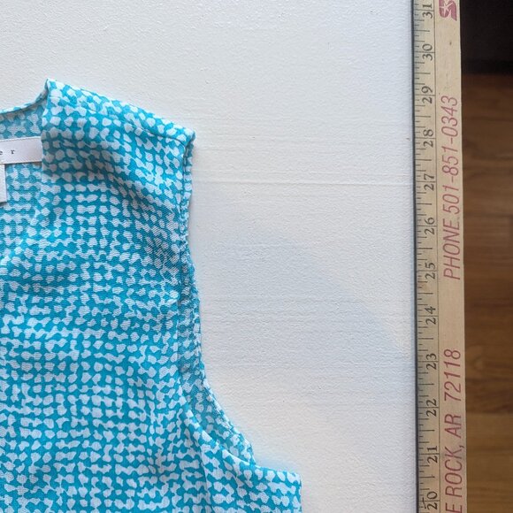 Fever, Size Small, Sky Blue and White Tunic - Picture 9 of 12
